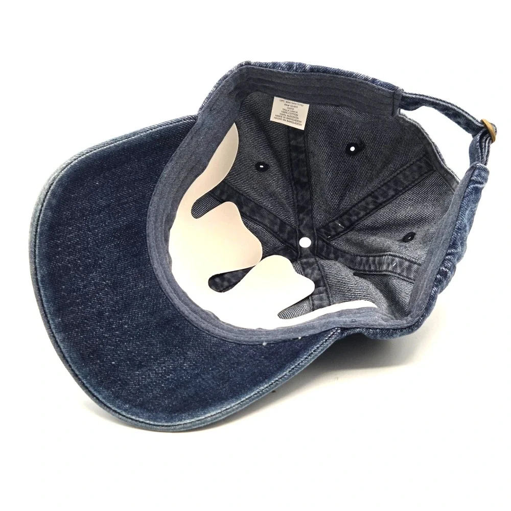 Cotton Baseball Cap Ball Dad Hat Adjustable Denim Jean Men's Women's 2026